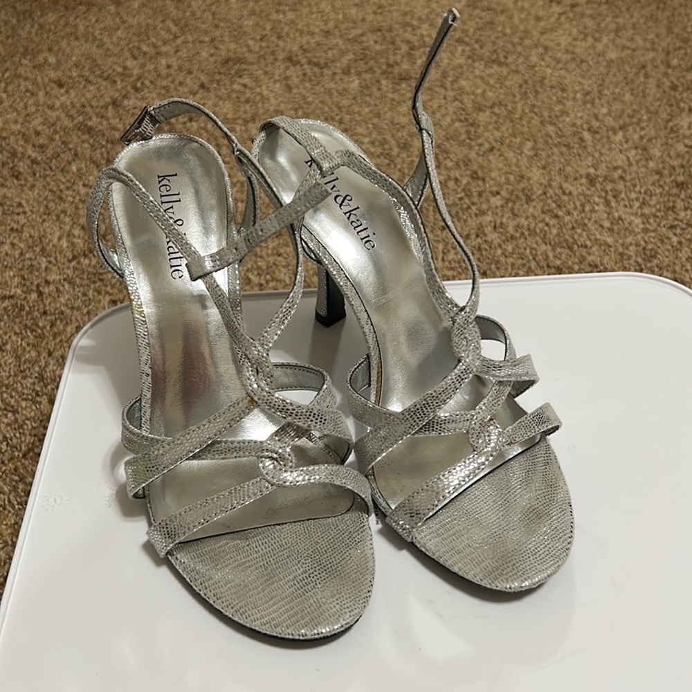 Kelly & Katie, woman’s size 7, silver heels